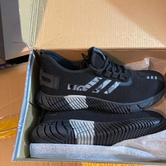 Men's Safety Shoes Steel Toe Work Sneakers  Lightweight - Picture 3 of 11